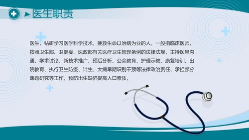 蓝色大气医学医疗行业工作总结PPT