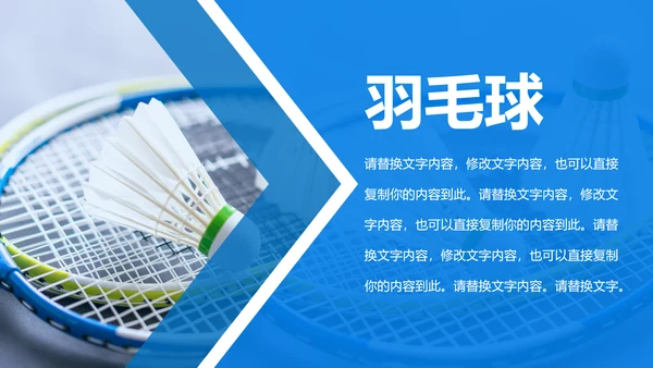 体育运动会羽毛球比赛协会教学PPT模板