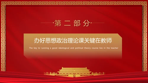 思政课是落实立德树人根本任务PPT模板