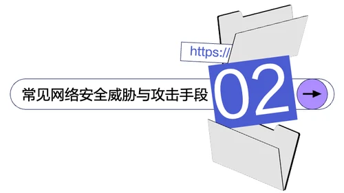 糖果色清新简约网络安全教育培训PPT模板