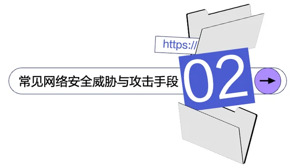 糖果色清新简约网络安全教育培训PPT模板