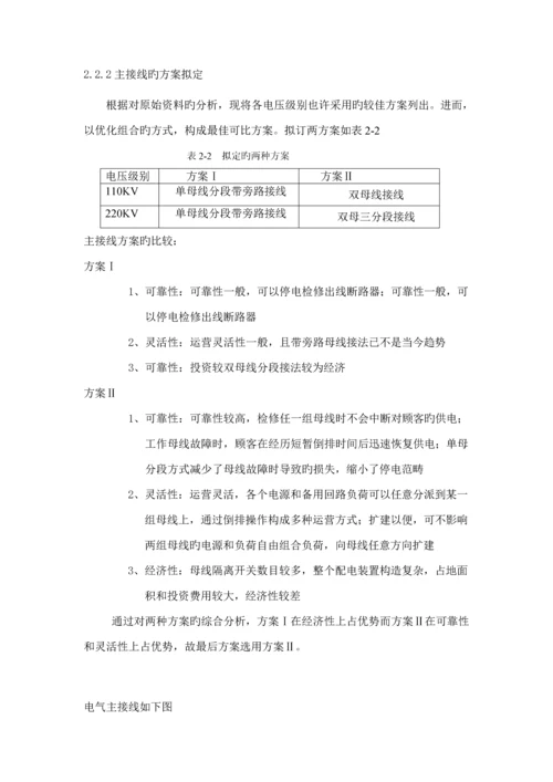 发电厂电气部分优质课程设计重点标准包含模版.docx