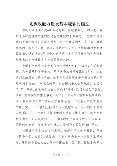 党执政能力建设基本观念的确立.docx