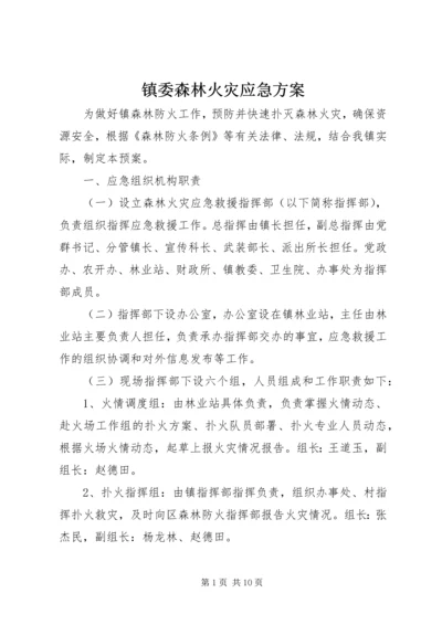 镇委森林火灾应急方案.docx