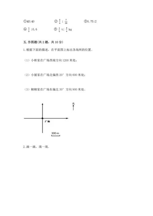 人教版六年级上册数学期末测试卷带答案（能力提升）.docx