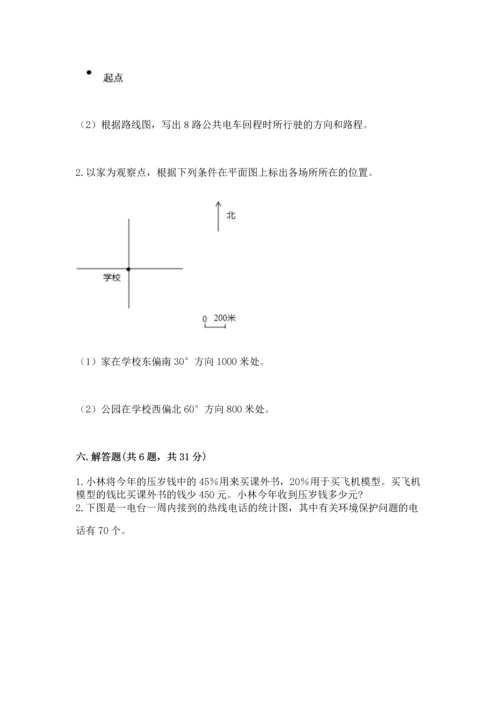 人教版六年级上册数学期末测试卷带答案（模拟题）.docx