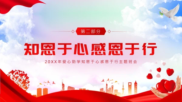 资助感恩教育主题班会PPT课件