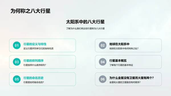 太阳系科学教学PPT模板