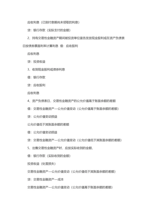 最新会计分录大全.docx