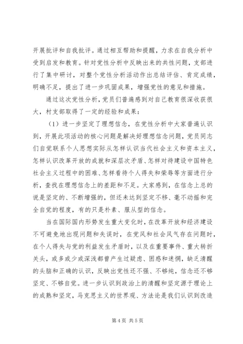 村主任党性分析报告.docx