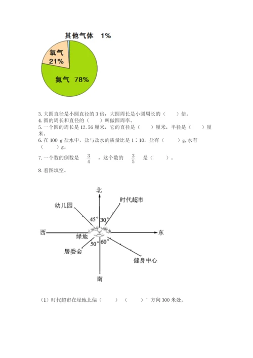 小学数学六年级上册期末卷及答案（典优）.docx