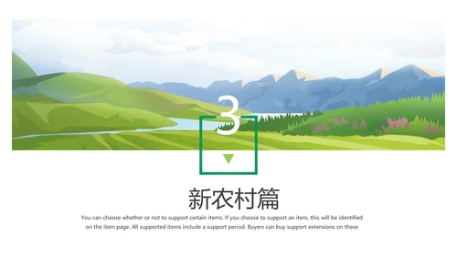 美丽新农村建设城镇优化振兴乡村PPT模板