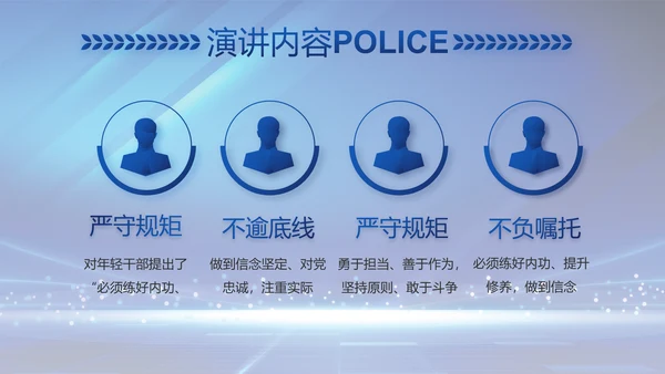 扫黑除恶弘扬正气公安警察动态PPT