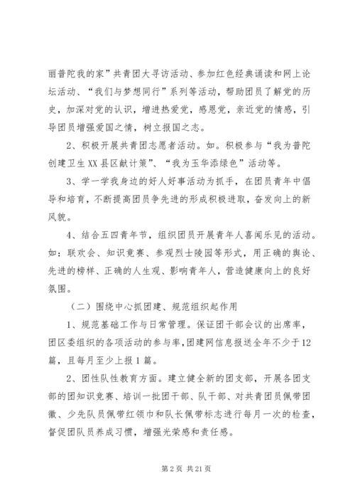 玉华中学创建“XX县区一团一品特色团组织”计划(20XX年).docx
