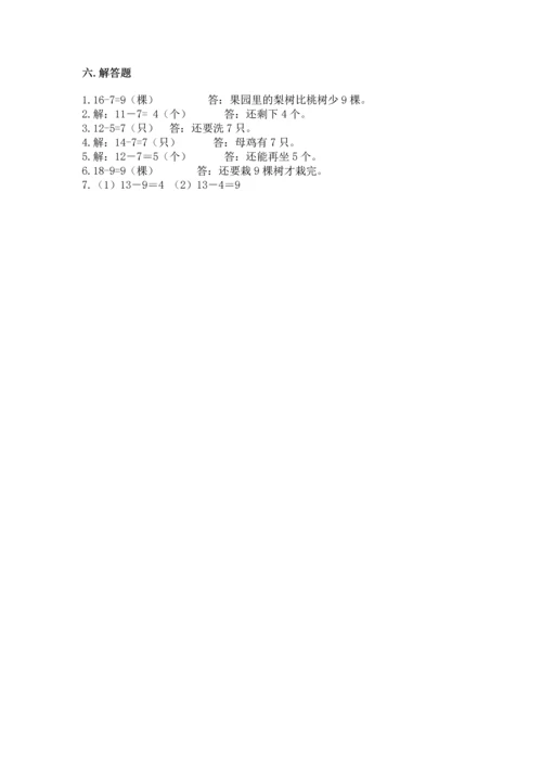 人教版一年级下册数学期中测试卷精品（必刷）.docx