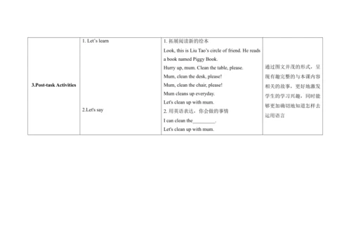 Unit 7 Let’s clean up!   B Fun time & Song time 单元