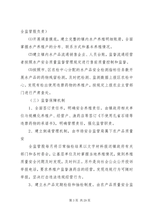 镇水产品质量安全宣传教育及技术培训工作方案.docx