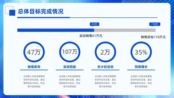 科技风蓝色励志乘风破浪销售年终总结PPT模板