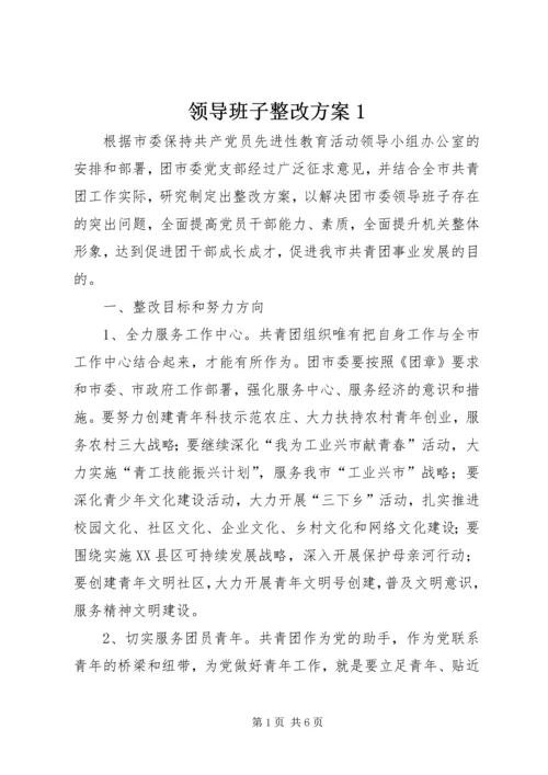 领导班子整改方案1.docx