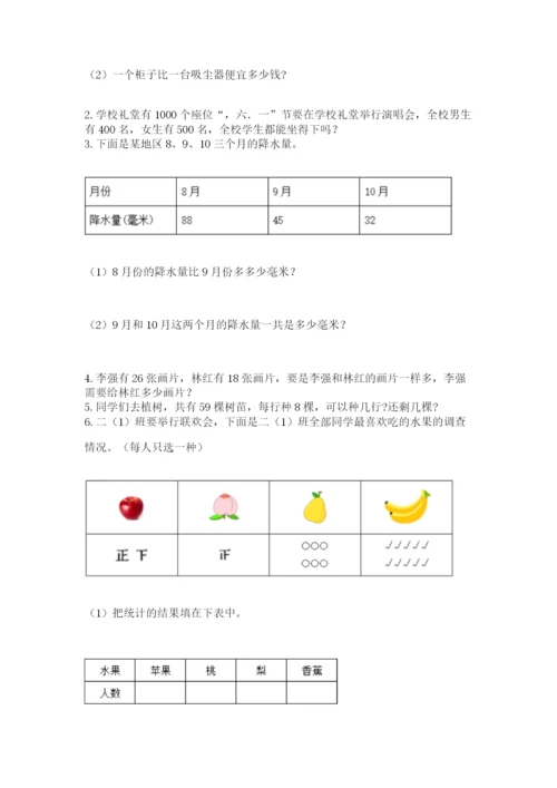 小学二年级下册数学 期末测试卷精品【全优】.docx