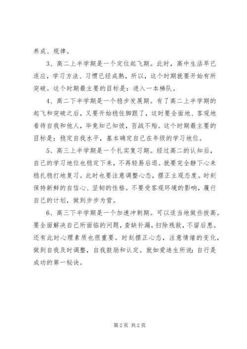 高中学习计划书范文 (4).docx