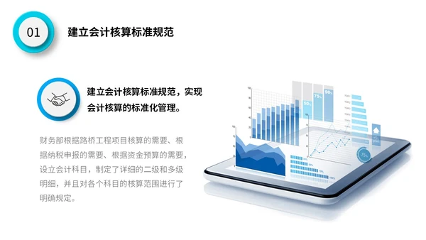 微立体公司财务部年终工作总结报表预决算PPT年终总结