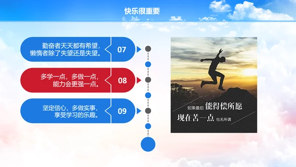 多彩青春励志主题班会PPT课件