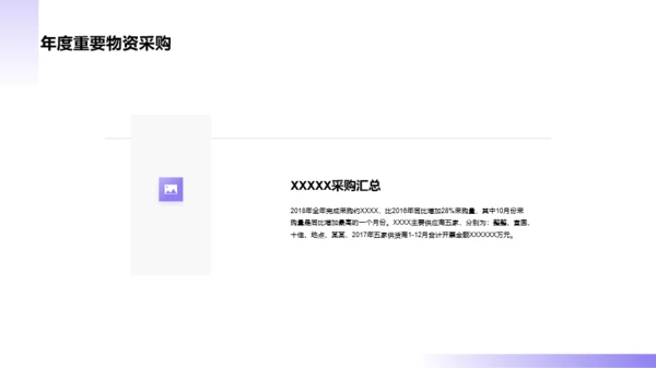 采购部年终工作总结汇报PPT素材下载