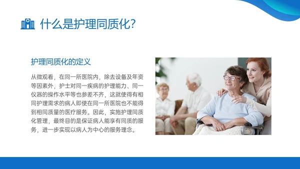 蓝色商务实拍风同质化护理业务培训PPT课件管理