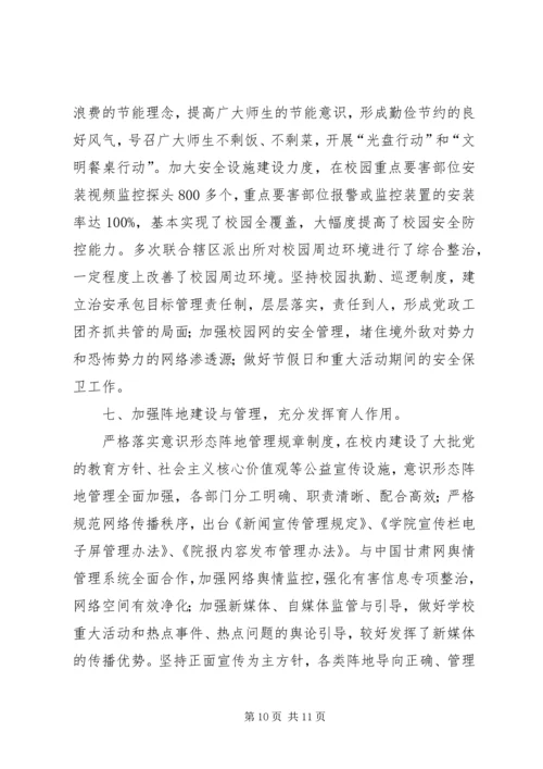 学院精神文明建设工作自查报告.docx