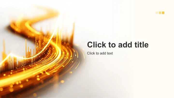 黄色科技风地产金融通用PPT主题