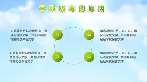绿色远离毒品珍爱生命PPT模板