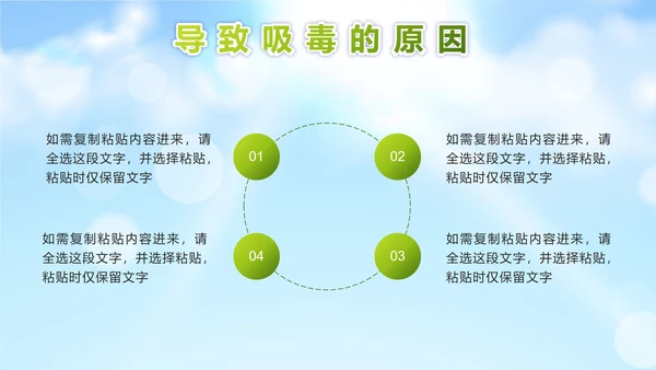 绿色远离毒品珍爱生命PPT模板