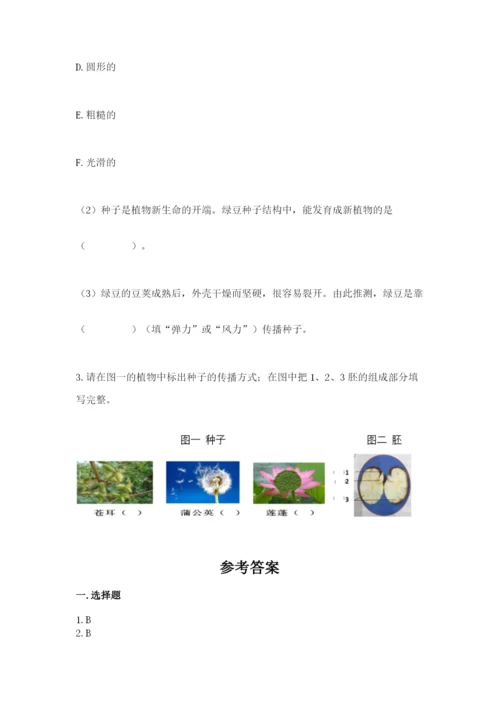 科学四年级下册第一单元植物的生长变化测试卷一套.docx