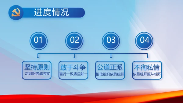 大气党风廉政建设工作总结动态PPT