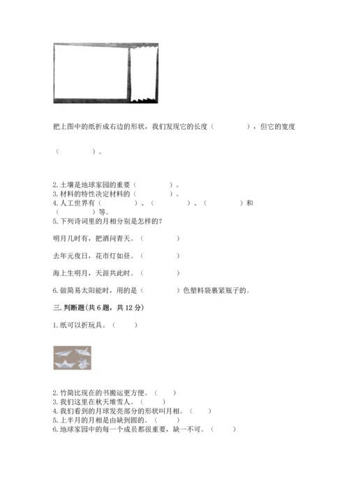 教科版科学二年级上册《期末测试卷》（能力提升）word版.docx