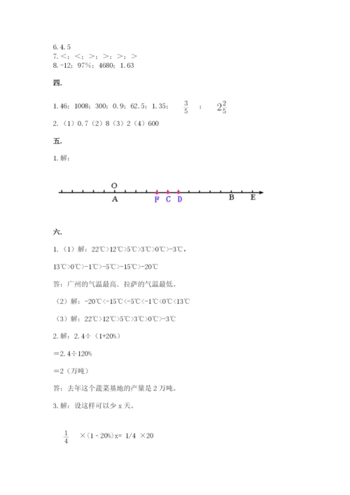 小学六年级升初中模拟试卷附参考答案【典型题】.docx