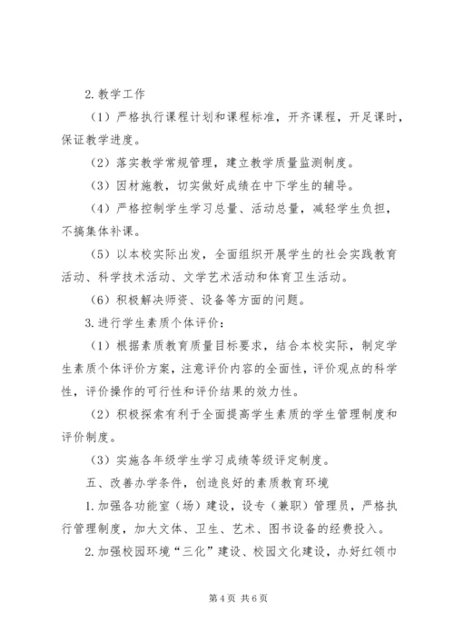 徐家堡小学小学素质教育教学汇报材料专题 (2).docx