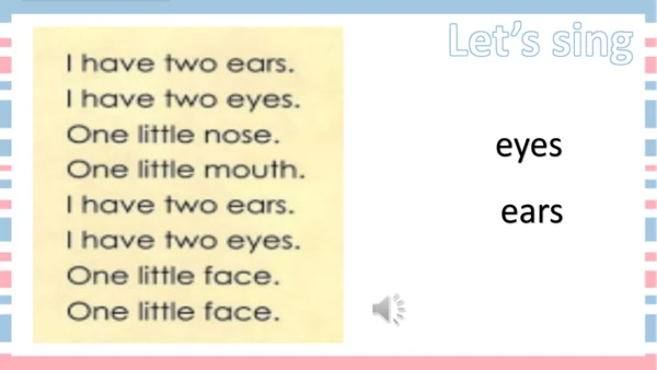 Unit 2 Face Lesson 3 课件共32张PPT)