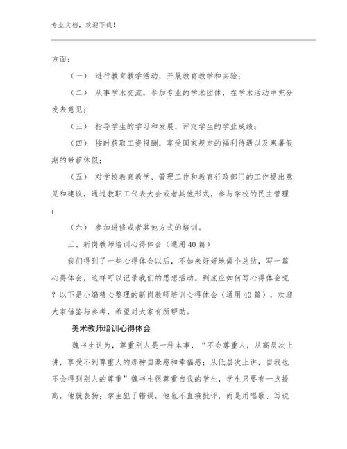 2023美术教师培训心得体会优选范文11篇.docx