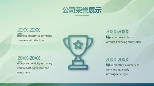 绿色清新春天春季旅游电子相册PPT