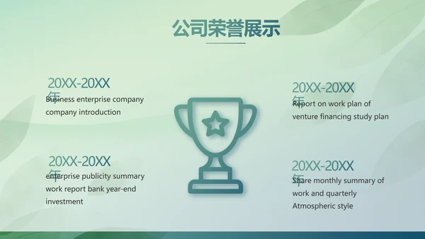绿色清新春天春季旅游电子相册PPT