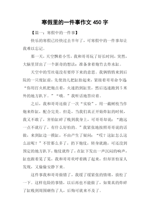 寒假里的一件事作文450字.docx