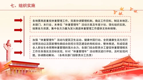 关于印发“体重管理年”活动实施方案的通知全文学习PPT