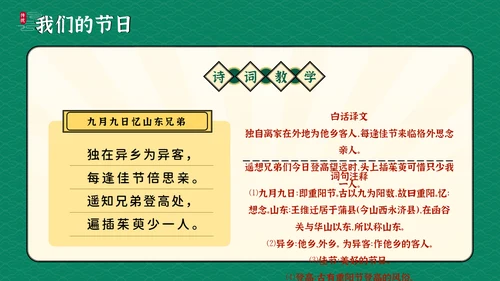 我们的节日传统节日科普教学课件通用PPT模板