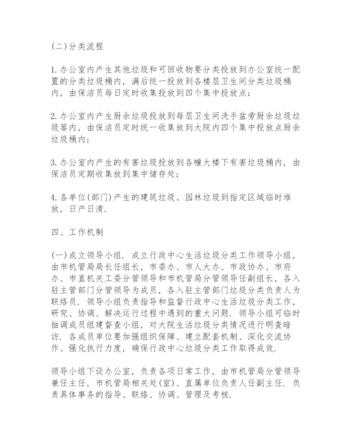 机关单位生活垃圾分类实施方案.docx