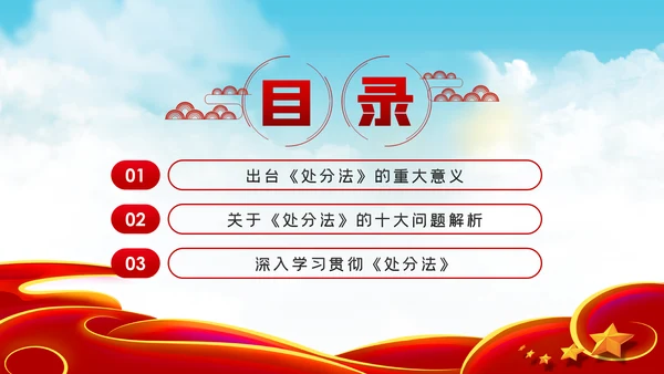 中华人民共和国公职人员政务处分法PPT模板