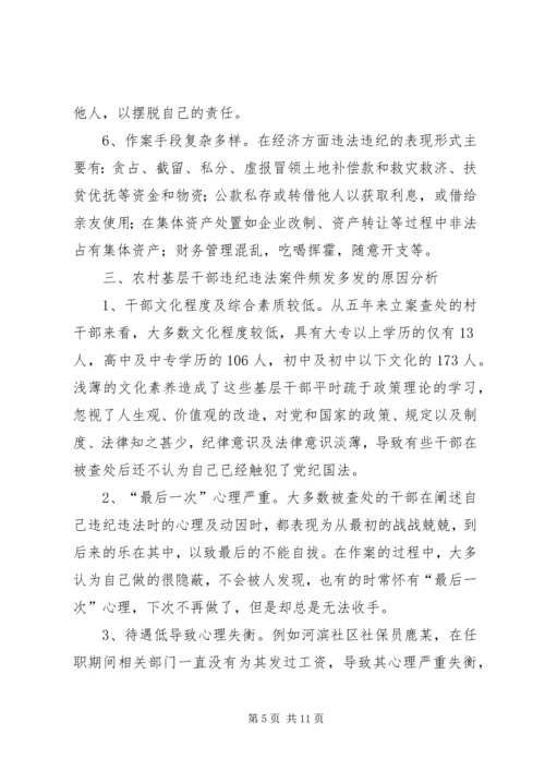 基层干部违纪违法调研报告.docx