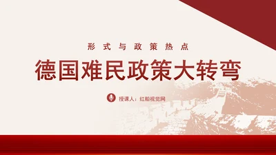 形势与政策热点：德国难民政策大转弯专题党课PPT