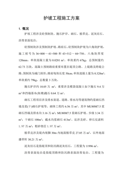 护坡关键工程综合施工专题方案.docx